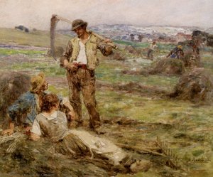 Repos Pendant La Fenaison — Léon Augustin L'hermitte