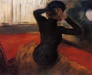 Woman Trying On A Hat — Edgar Degas