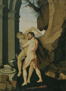 Hercules And Antaeus — Hans Baldung
