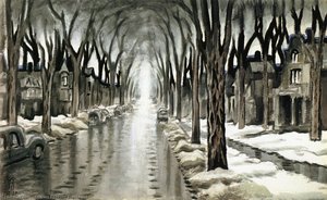 Street Vista In Winter — Charles Burchfield
