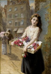 A Street Flower Seller — Augustus Edward Mulready