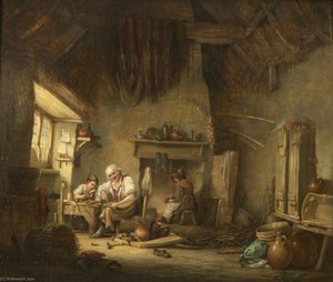Cottage Interior, A Cobbler — Nicholas Matthew Condy