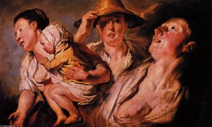 Study Of Three Women And Child — Jacob Jordaens