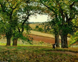Los Castaños En Osny, Ca Privado — Camille Pissarro