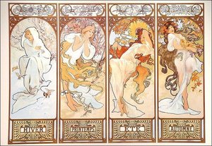 The Seasons — Alphonse Mucha
