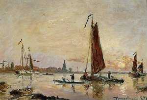 The Merwede Sun — Johan Barthold Jongkind
