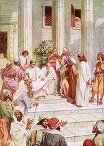 Jesus Brought Before Pilate — William Brassey Hole