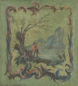 Chinois Pêchant À La Ligne — Jean-baptiste Pillement