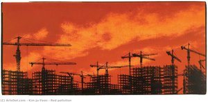 Red Pollution — Kim Ju-yeon, Contemporary Abstract