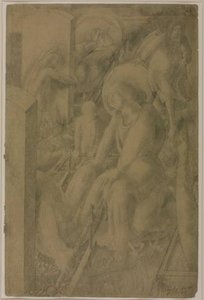 Drawing For Right Panel Of `resurrection. Tidying' — Sir Stanley Spencer