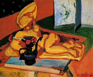 Bronze Et Oeillets Huile Sur Toile - (60.5x73) — Henri Matisse, Fauvism