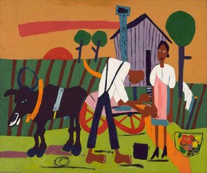 Farm Couple At Work — William H. Johnson, Folk Art