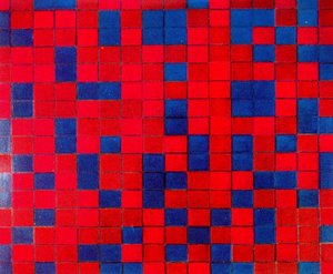 Scachiera Composition With Dark Colors — Piet Mondrian