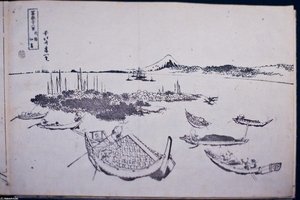Mount Fuji As Seen From The Island Tsuku Dajima — Katsushika Hokusai