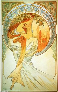 Poetry — Alphonse Mucha, Art Nouveau Art Nouveau