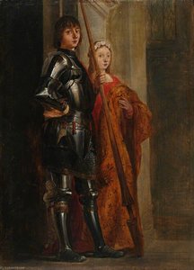 Saints George And Cecilia (after Antonello Da Messina) — David Teniers The Younger, Baroque