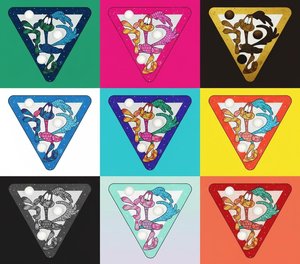 Prismatic Rhythms: A Singular Study of Nine Vibrant Modular Character Icons