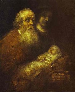 Simeon With The Christ Child In The Temple — Rembrandt Van Rijn, Baroque