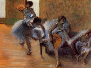 In The Dance Studio — Edgar Degas, Impressionism