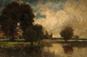 Landscape With A Bridge — Thomas Edwin Mostyn