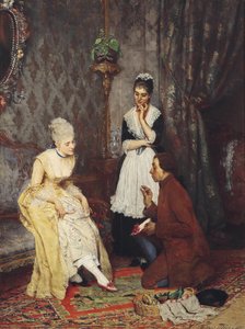 The Perfect Shoe! — Eugene De Blaas, Academicism