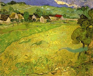 View Of Vessenots Near Auvers — Vincent Willem Van Gogh, Post-impressionism