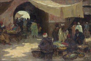 Eastern Bazaar Scene — Terrick John Williams