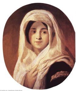 Portrait Of A Woman With Veil — Karoly Brocky (charles Brocky)