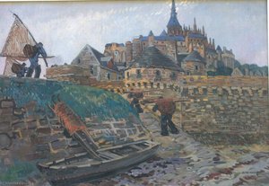 Devant Le Mont St Michel — Yvonne Jean Haffen