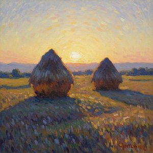 Twilight Resonance: Luminous Fields In Amber And Violet — Marc Duvallier