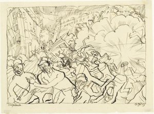 Air Attack (fliegerbombe) — George Grosz