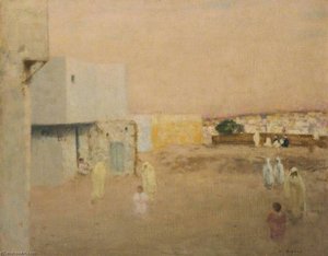 Bedouins Outside a Town