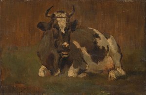 Lying Cow, Anton Mauve, c. 1860 - c. 1888