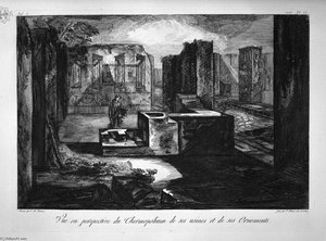 Plan And Elevation Of A Restaurant — Giovanni Battista Piranesi, Neo-classicism
