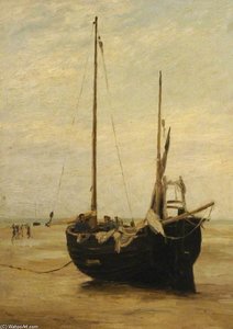 Shore Scene — Jacob Henricus Maris, Hague School