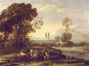 Landscape With The Flight Into Egypt — Claude Lorrain (claude Gellée), Baroque
