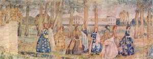 Autumn Evening Sketch For A Panel — Victor Borisov Mtov