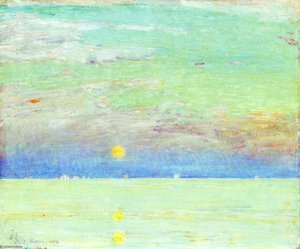 Moonrise At Sunset — Frederick Childe Hassam