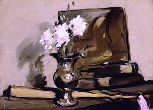 Flowers In A Silver Jug — Samuel John Peploe