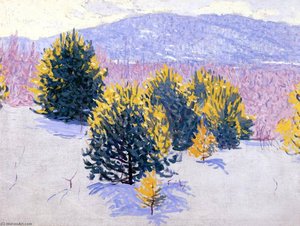 First Snow, New Hampshire — Edwin Ambrose Webster