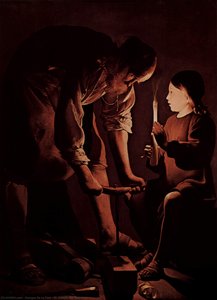 St. Joseph, The Carpenter — Georges De La Tour, Baroque