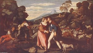 Jacob And Rachel — Palma Vecchio