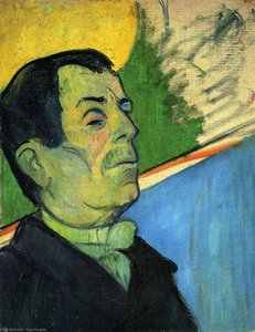 Portrait Of A Man Wearing A Lavalliere — Eugène Henri Paul Gauguin, Cloisonnism
