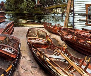 Turk's Boatyard. Cookham — Sir Stanley Spencer