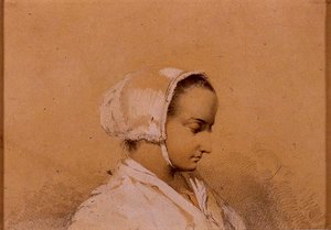 Head Of A Woman — Emanuel Gottlieb Leutze