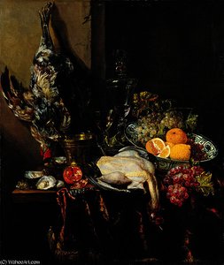Pronkstillleven With Fruit And Fowl — Abraham Hendricksz. Van Beyeren