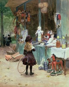 At The Champs-elysees Gardens — Victor Gabriel Gilbert