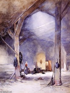 Farm Interior In Nieuw Loosdrecht Sun — Јоханнес Босбум