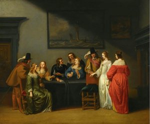 Interior with Figures Playing Cards