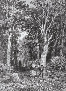 The Road In Forest — Ivan Ivanovich Shishkin